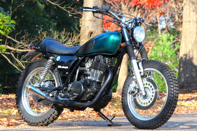 井上ボーリング × M&M’s motorcycle／2006 YAMAHA SR400 “SR-ICBM for VMX”／SR File.159